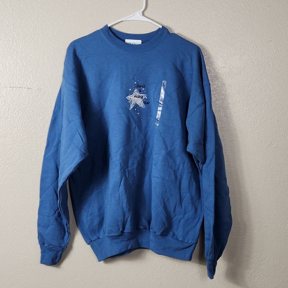 MCCC Sportswear Sweater Catch a Falling Star Size Large NWT